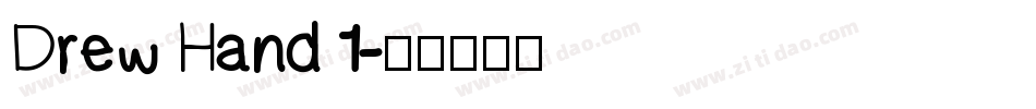 Drew Hand 1字体转换